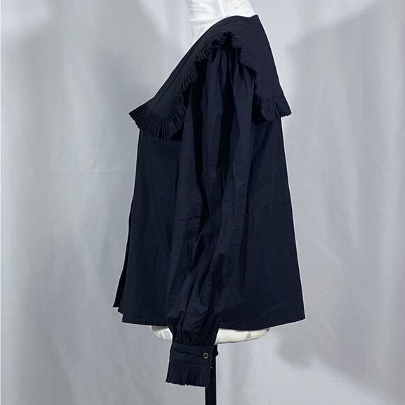 Sea New York Charlie Pleated Blouse size XS - Picture 8 of 11